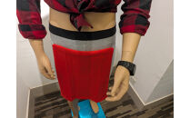 迎春！あったか、みんなにやさしい赤いふんどし！商品名「エミューM」（グレー色）　