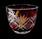 箔舞切子グラス40&nbsp;レッド［NF238］