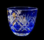 箔舞切子グラス40&nbsp;ブルー［NF239］