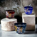 箔舞切子グラス40&nbsp;ブルー［NF239］