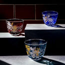 箔舞切子グラス40&nbsp;ダークブルー［NF240］