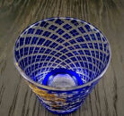 箔舞切子グラス220&nbsp;ブルー［NF245］