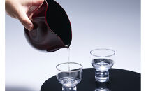 両口酒器「えくぼ」(溜)