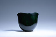 両口酒器「えくぼ」(緑)
