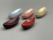 箸置き&nbsp;舟型&nbsp;赤溜［NF223］