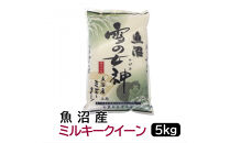 【令和7年産】お米マイスター厳選！魚沼産ミルキークイーン5kg