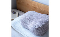 読書枕HONTO&nbsp;ミレニアム&nbsp;&nbsp;三河木綿&nbsp;三重織ガーゼ【ライブラリー（パープル）】