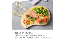 CS-065千歳　そらまめ型の桐のまな板　40×29cm