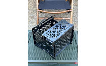 3WAY焚火BOX和柄スタンダードセット＋グリル鉄板S和柄4.5mm厚（オプション品）