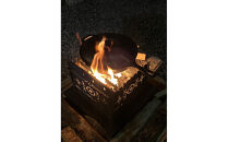 3WAY焚火BOXオルテガ柄&nbsp;スタンダードセット＋グリル鉄板Sオルテガ柄4.5mm厚（オプション品）