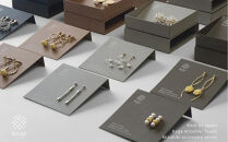 加賀水引細工　イヤリング　花　ゴールド