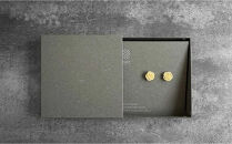 加賀水引細工　ピアス　花　ゴールド