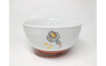 九谷焼　飯椀・湯呑セット　猫とネズミ