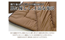 リバーシブル無地カラー・こたつ掛け布団【長方形大判：205×245cm】（KSI004）&nbsp;&nbsp;お色：チョコ/モカ