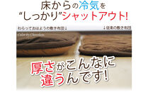 リバーシブル無地カラー・こたつ敷き布団【長方形特大判：190×270cm】（KSI010）&nbsp;&nbsp;お色：チョコ/モカ