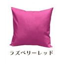 「染」2枚組クッションカバー&nbsp;45×45cmタイプ&nbsp;ラズベリーレッド&nbsp;国産オックスフォード生地&nbsp;無地