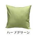 「染」2枚組クッションカバー&nbsp;45×45cmタイプ&nbsp;ハーブグリーン&nbsp;国産オックスフォード生地&nbsp;無地
