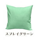 「染」4枚組クッションカバー&nbsp;50×50cmタイプ&nbsp;スプレイグリーン&nbsp;国産オックスフォード生地&nbsp;無地