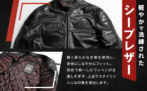 【デグナー】シープレザージャケット[13WJ-1C]&nbsp;Lサイズ｜京都&nbsp;バイクギア&nbsp;人気ブランド&nbsp;ジャケット&nbsp;バイク［&nbsp;ブラック&nbsp;ヴィンテージデザイン&nbsp;ワッペン&nbsp;羊革&nbsp;シープレザー&nbsp;プロテクター&nbsp;安全性&nbsp;柔らかい&nbsp;フィット感&nbsp;疲れにくい&nbsp;ツーリング&nbsp;シック&nbsp;ライダー&nbsp;バイカー&nbsp;おしゃれ&nbsp;かっこいい&nbsp;人気&nbsp;おすすめ&nbsp;送料無料&nbsp;ふるさと納税&nbsp;］