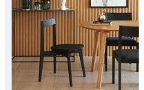 【開梱設置】高野木工&nbsp;RIALTO&nbsp;CHAIR&nbsp;リアルト&nbsp;チェア&nbsp;オーク(黒塗装)&nbsp;板座&nbsp;【10年保証】