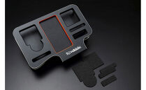 【トヨタ&nbsp;200系ハイエース用】ドリンク&スマホホルダー&nbsp;レザーブラック