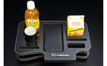 【トヨタ&nbsp;200系ハイエース用】ドリンク&スマホホルダー　マホガニー