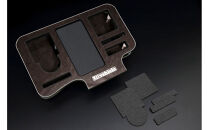 【トヨタ&nbsp;200系ハイエース用】ドリンク&スマホホルダー　マホガニー