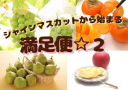 2026年度発送【定期便&nbsp;４回】シャインマスカットから始まる　満足定期便☆２