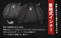 【デグナー】インナーが着脱できるレザージャケット[25WJ-1]&nbsp;グレー&nbsp;XLサイズ｜京都&nbsp;バイクギア&nbsp;人気ブランド&nbsp;ジャケット&nbsp;バイク［&nbsp;牛革シングルライダース着脱式インナー中綿入りインナープロテクター&nbsp;防風&nbsp;保温性&nbsp;ツーリング&nbsp;ライダー&nbsp;バイカー&nbsp;アウトドア&nbsp;おしゃれ&nbsp;かっこいい&nbsp;人気&nbsp;おすすめ&nbsp;送料無料&nbsp;ふるさと納税&nbsp;］