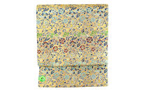 【高島屋選定品】＜龍村美術織物＞仕立て名古屋帯&nbsp;早雲寺文台裂（金）