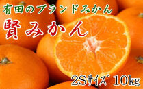 [秀品]有田のブランドみかん「賢みかん」10kg&nbsp;（2Sサイズ）［2026年11月中旬頃より順次発送］