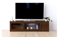 【開梱設置】高野木工&nbsp;ASTER&nbsp;SET6&nbsp;アスター&nbsp;150TV天板&nbsp;+&nbsp;120TVガラス扉&nbsp;+&nbsp;30TVチェスト&nbsp;ウォルナット【10年保証】