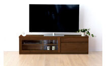 【開梱設置】高野木工&nbsp;ASTER&nbsp;SET5&nbsp;アスター&nbsp;150TV天板&nbsp;+&nbsp;90TVガラス扉&nbsp;+&nbsp;60TVチェスト&nbsp;ウォルナット【10年保証】