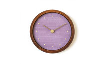はなもっこ&nbsp;掛時計&nbsp;藤紫　ブラウン&nbsp;時計&nbsp;金沢市&nbsp;石川県&nbsp;インテリア&nbsp;シンプル&nbsp;&nbsp;雑貨&nbsp;日用品&nbsp;日用雑貨&nbsp;石川&nbsp;金沢&nbsp;北陸&nbsp;復興支援&nbsp;復興応援