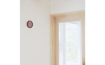 はなもっこ&nbsp;掛時計&nbsp;藤紫　ブラウン&nbsp;時計&nbsp;金沢市&nbsp;石川県&nbsp;インテリア&nbsp;シンプル&nbsp;&nbsp;雑貨&nbsp;日用品&nbsp;日用雑貨&nbsp;石川&nbsp;金沢&nbsp;北陸&nbsp;復興支援&nbsp;復興応援