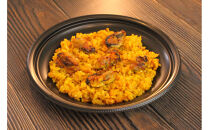 牡蠣の旨味たっぷりパエリア1人前×2皿 牡蠣 カキ かき 魚介 出汁 本格派 レストランの味 トラモント 食品 加工食品 冷凍 レトルト パエリア 石川 金沢 北陸 復興支援 復興応援