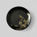 丸小皿&nbsp;竹&nbsp;漆黒&nbsp;［NF259］