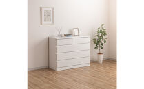 シン&nbsp;パッソ&nbsp;幅100cm&nbsp;4段&nbsp;ホワイト&nbsp;収納&nbsp;チェスト&nbsp;木製&nbsp;完成品&nbsp;シンプル&nbsp;収納棚&nbsp;衣装ケース