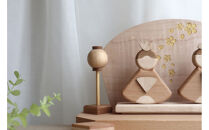 木製ひな人形&nbsp;白雅雛&nbsp;桐箱入り&nbsp;名入れ対応（White&nbsp;Premium&nbsp;Edition）