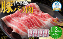 八雲豚バラ肉1.2kg(300g×4パック)&nbsp;
