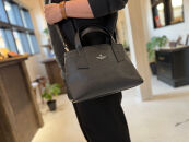 革職人が作った本革トートバッグXSシュリンク【ブラック】