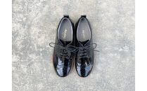 軽量メダリオンシューズ　【ブラックエナメル&nbsp;/&nbsp;サイズ　25.0センチ】