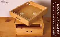 A4書類ケース2段&nbsp;タテ型　【アーミッシュ色】