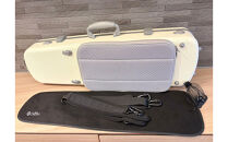 【人気！高評価】ヴァイオリン用ハードケース&nbsp;SUZUKIオリジナル&nbsp;＜カラー：ミルキーホワイト＞