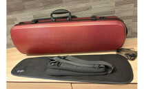 【人気！高評価】ヴァイオリン用ハードケース&nbsp;SUZUKIオリジナル&nbsp;＜カラー：ワインレッド＞