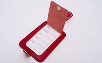 【小山ゴルフバック製作所】NH-02-B&nbsp;ネームホルダー　レッド【11100-1856】