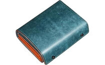 メンズ二つ折り財布&nbsp;紺色　