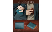 メンズ二つ折り財布&nbsp;紺色　