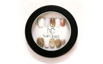 ネイルチップ　ショート【月白】XSサイズ　Antellijan大宮ネイルサロンのハンドメイド　S2-XS　