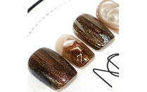 ネイルチップ　ショート【宵焔】XSサイズ　Antellijan大宮ネイルサロンのハンドメイド　S3-XS